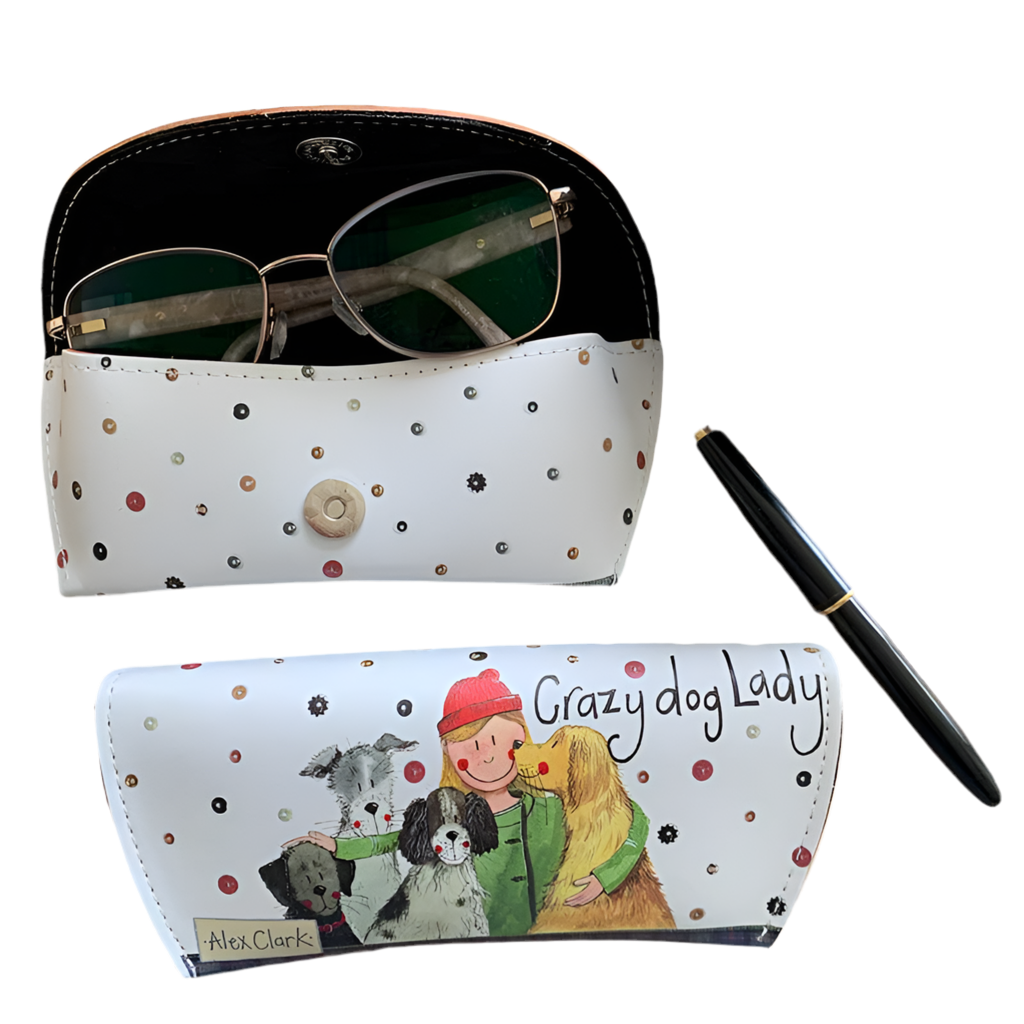 Crazy Dog Lady Glasses Case