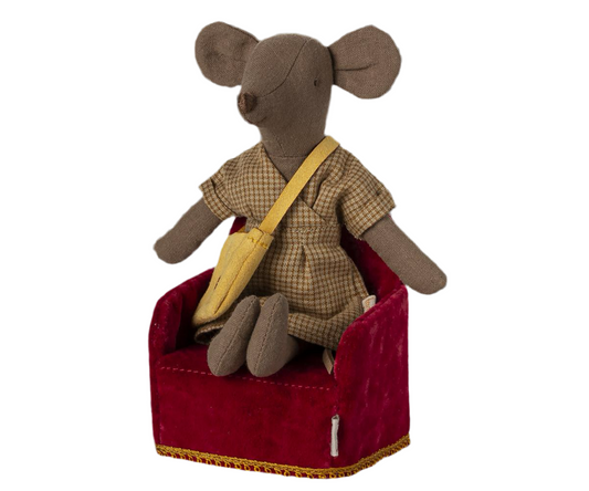 Maileg Folding Chair, Mouse - Red