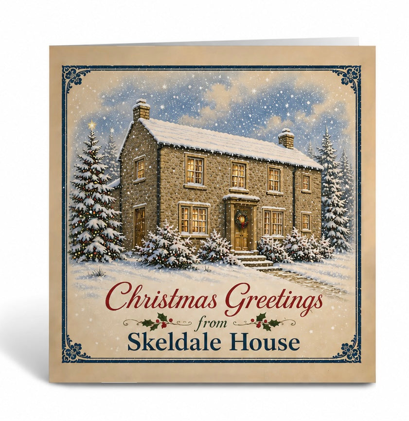 All Creatures Great and Small Skeldale House Greetings Christmas Card