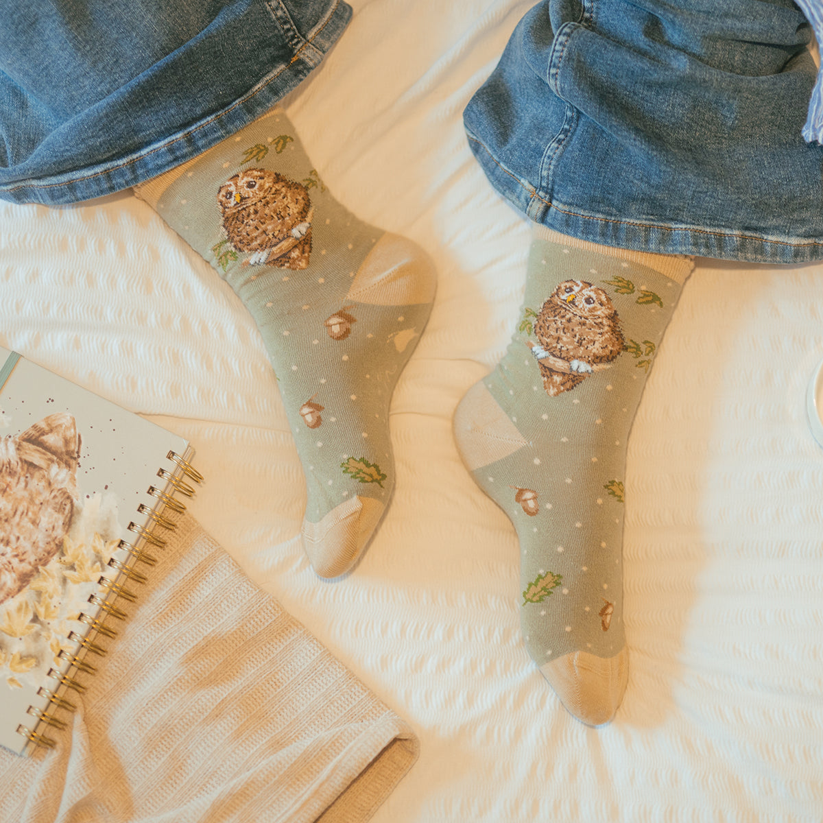 Wrendale ‘Treetops’ Owl Socks