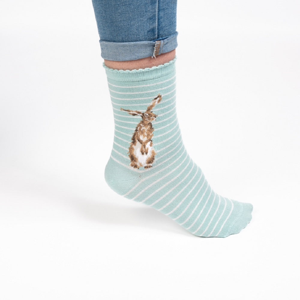 Wrendale ‘Hare and The Bee’ Hare Socks