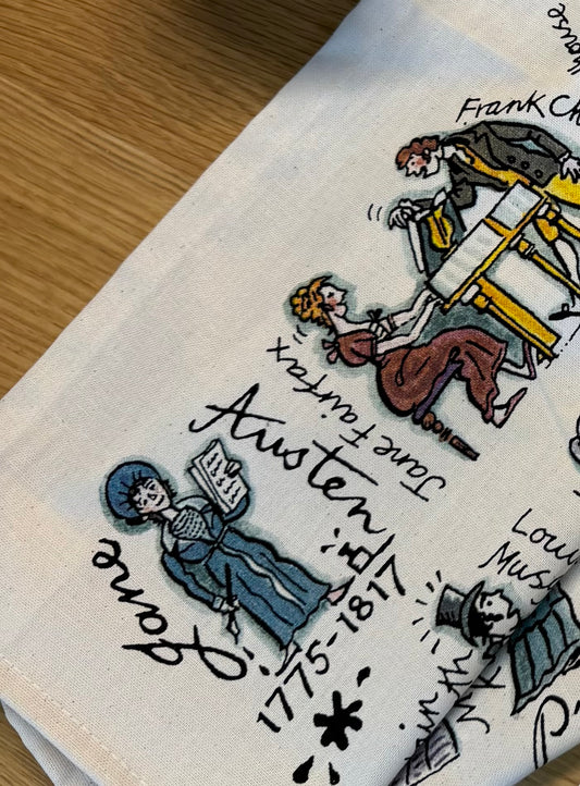 Picturemaps Jane Austen Tea Towel