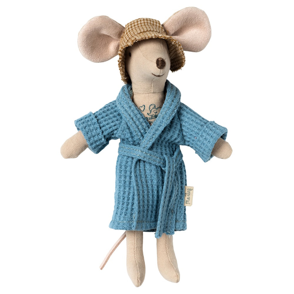 Maileg Bathrobe - Dusty Blue