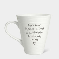 'Life's Truest Happiness...' Conical Mug