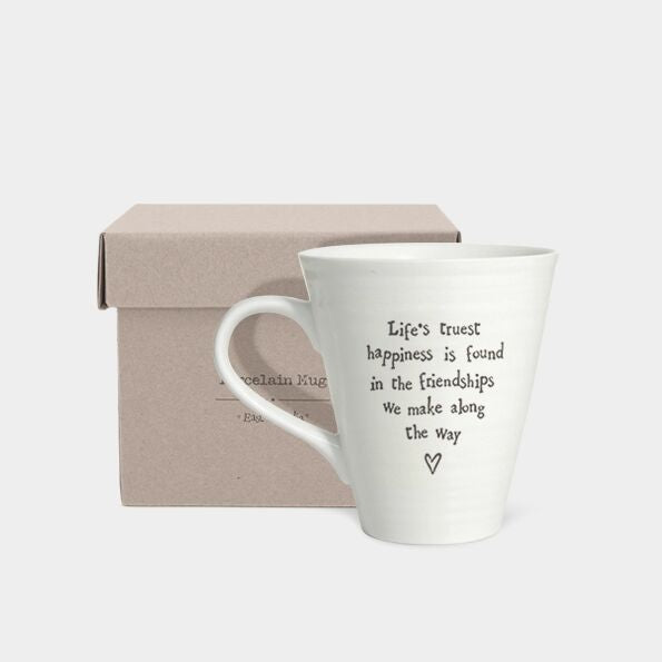 'Life's Truest Happiness...' Conical Mug