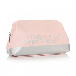 'HEY BEAUTIFUL! WHATS NEW' COSMETIC BAG