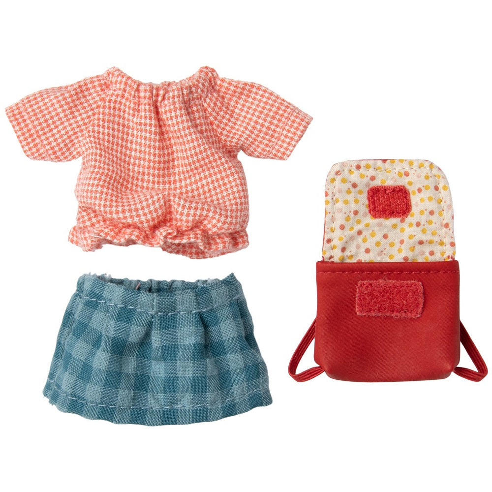 Tricycle Mouse, Big Sister w/Bag -Rose