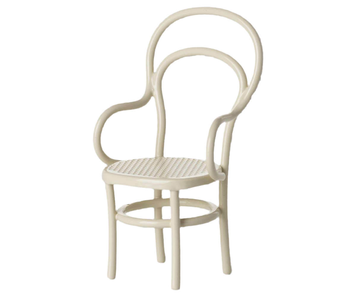 Maileg Vintage Chair, Mouse - Off White
