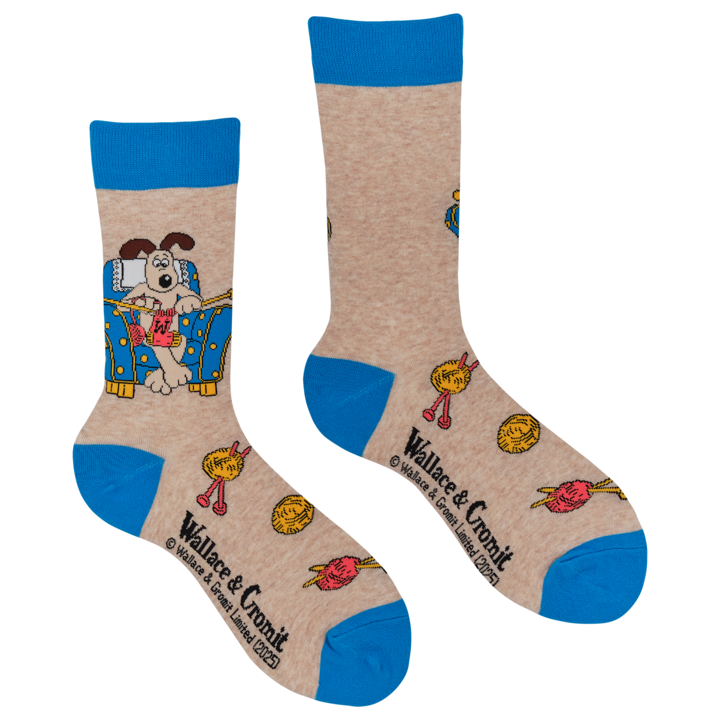 Wallace and Gromit ‘Gromit Knitting’ Socks