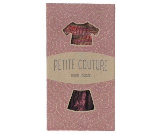Maileg Skirt and Knitted Blouse, Mum Mouse