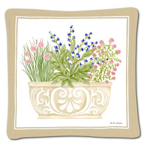 ‘ Herb Planter ’ Spiced Mug Mat