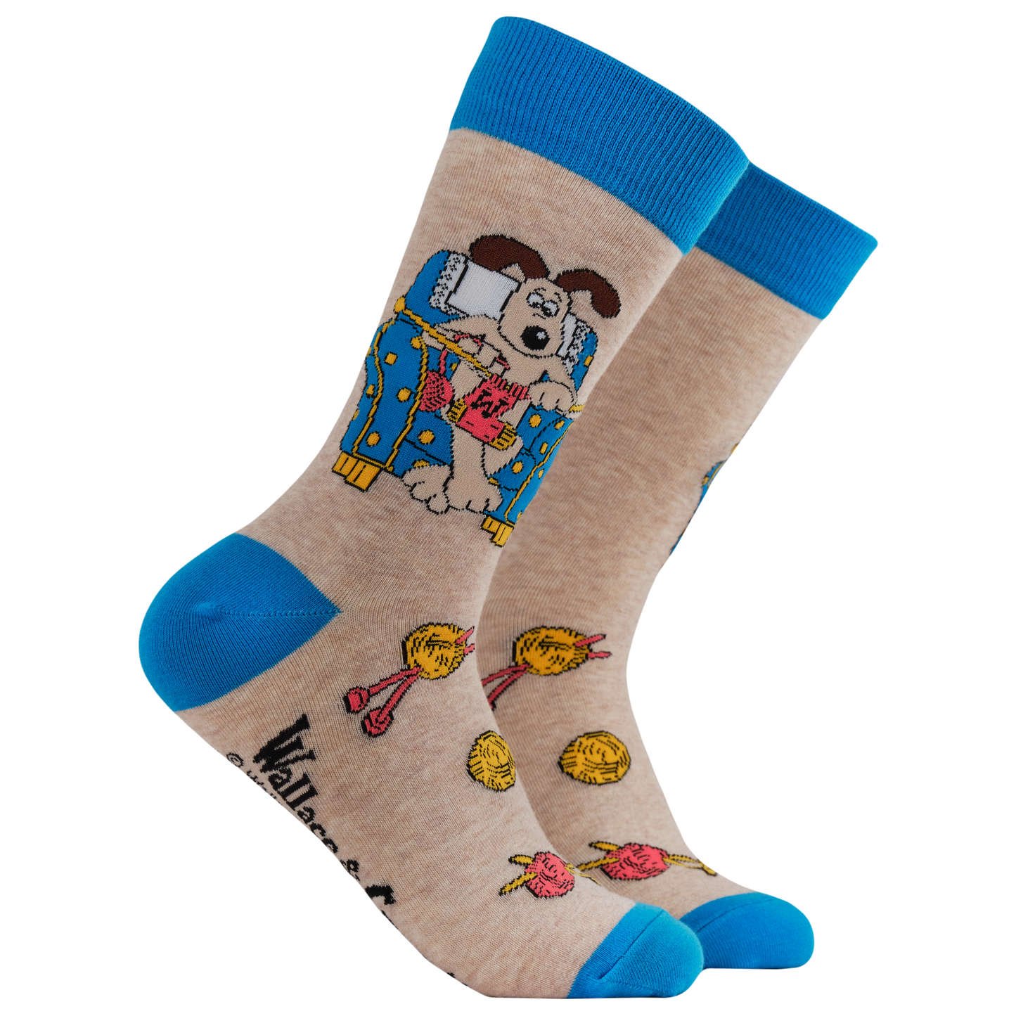 Wallace and Gromit ‘Gromit Knitting’ Socks