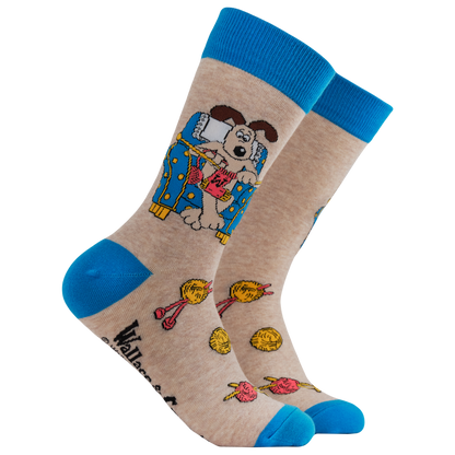 Wallace and Gromit ‘Gromit Knitting’ Socks