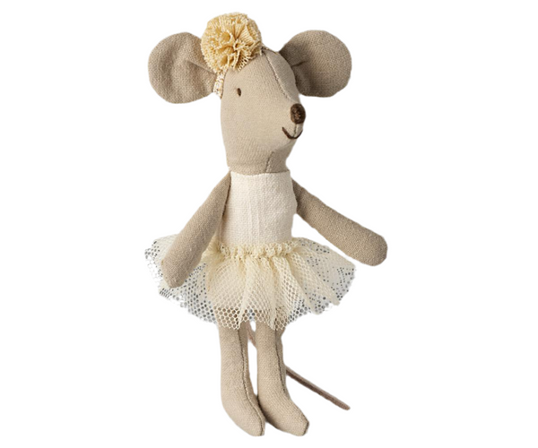 Maileg Ballerina Mouse, Little Sister - Off White