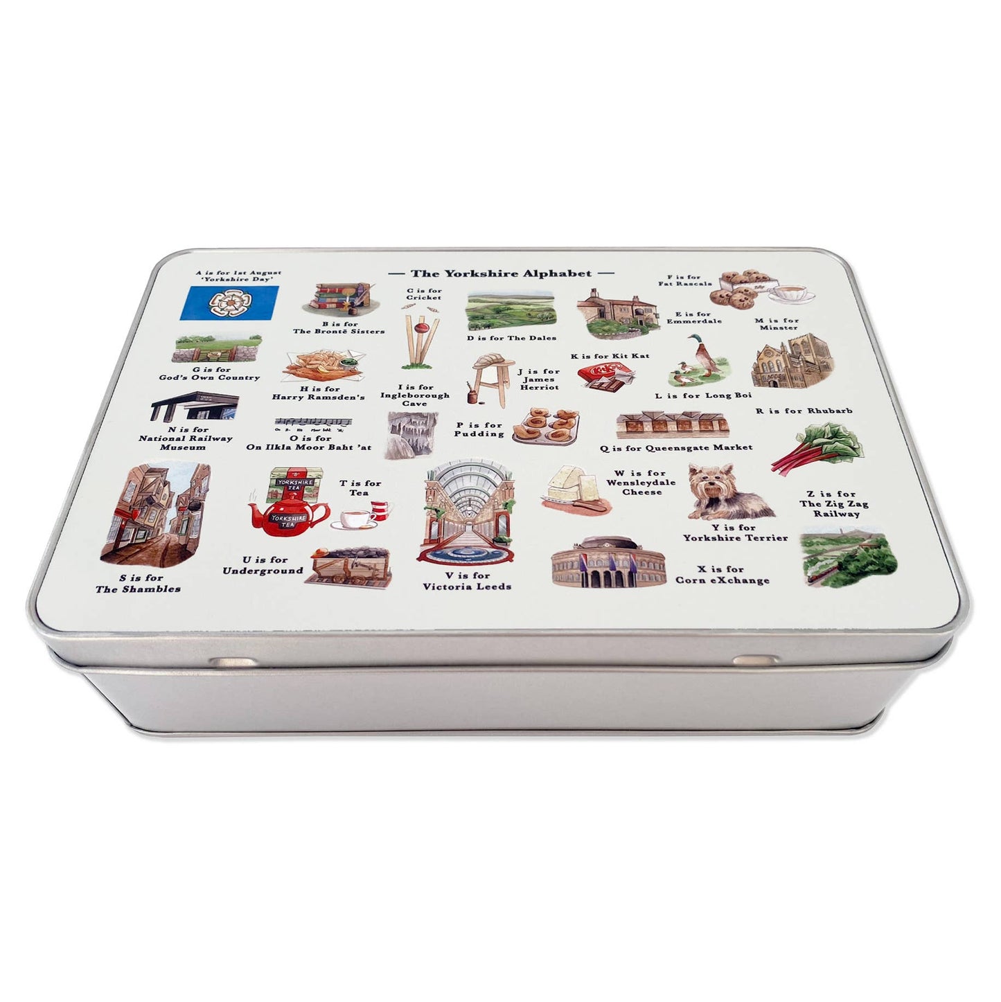 The Yorkshire Alphabet Storage Tin