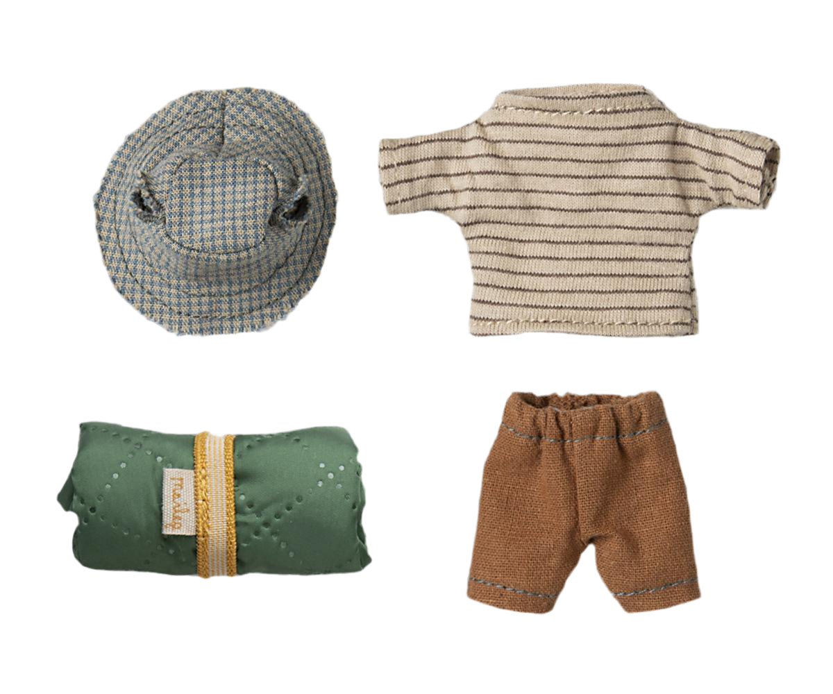 Maileg Hiker Mouse, Big Brother - Thin Stripes