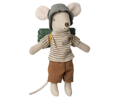 Maileg Hiker Mouse, Big Brother - Thin Stripes