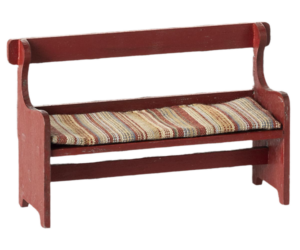 Maileg Bench, Mouse - Red