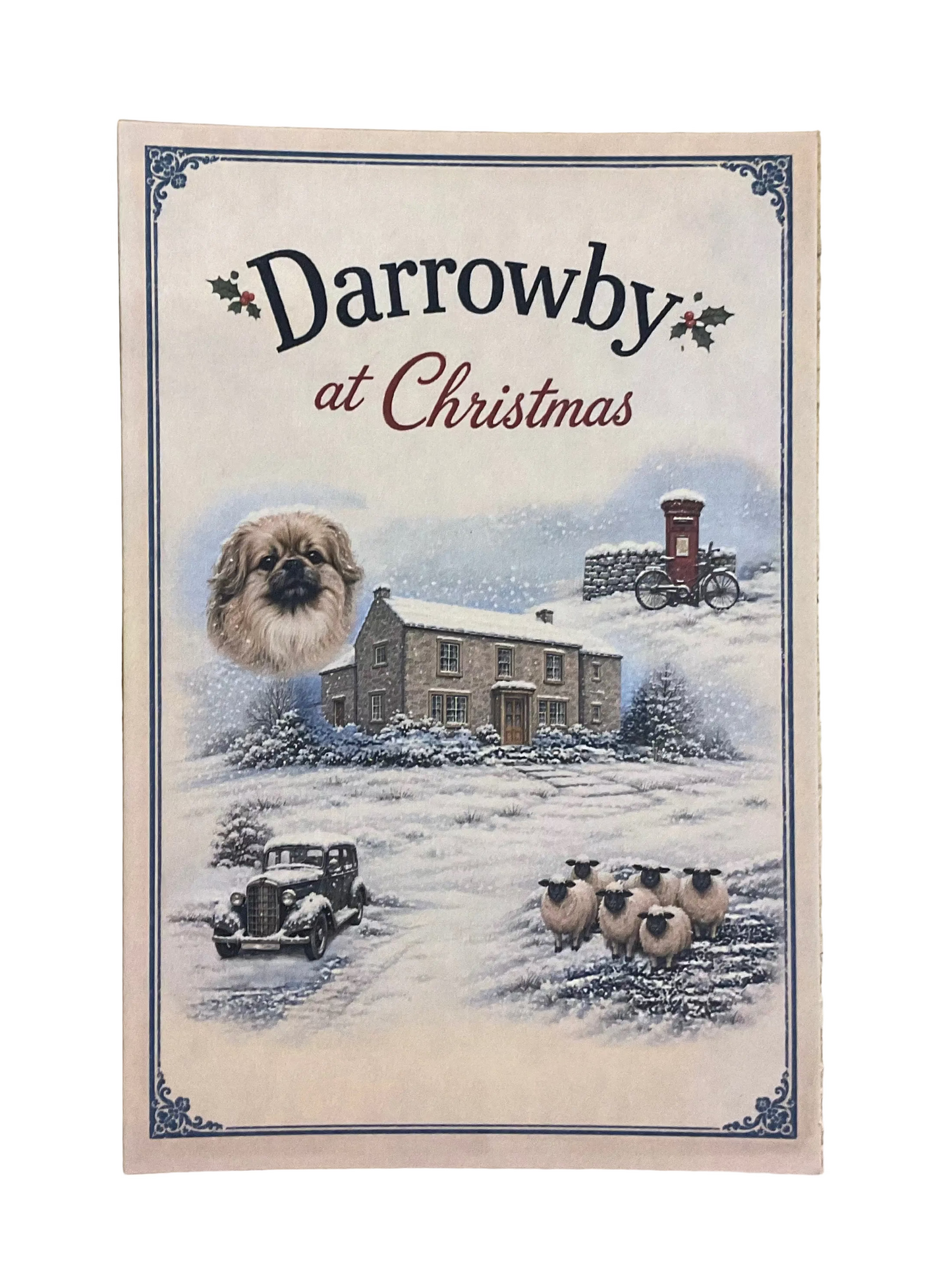 All Creatures Great and Small Darrowby Christmas Postcard