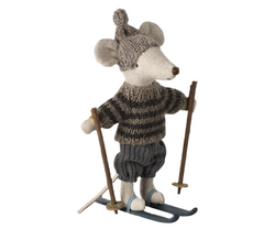 Maileg Winter Mouse with Ski Set, Big Brother