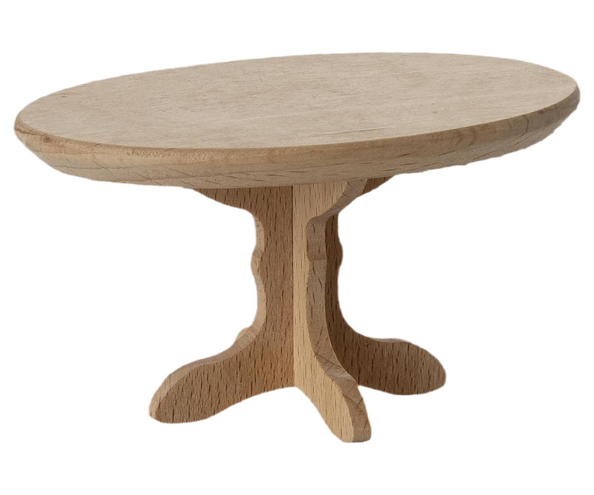 Maileg Oval Coffee Table, Mouse - Nature