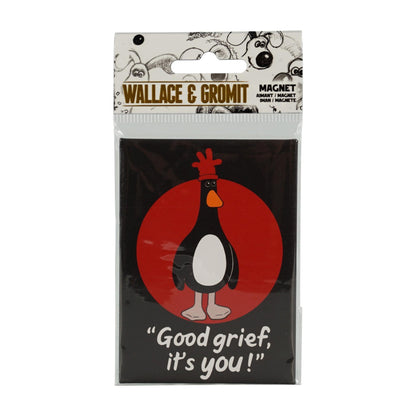 Wallace and Gromit Magnet - Feathers