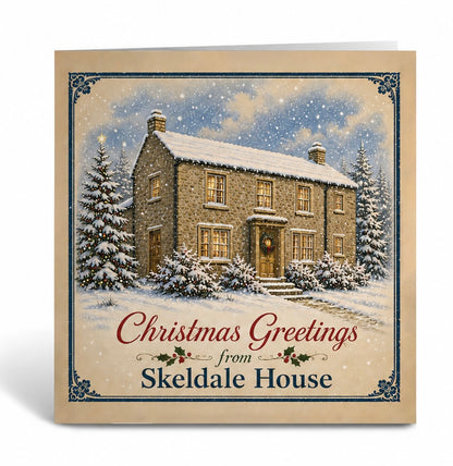 All Creatures Great and Small Skeldale House Greetings Christmas Card