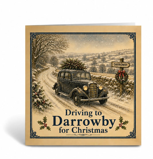 All Creatures Great and Small Driving to Darrowby Christmas Card