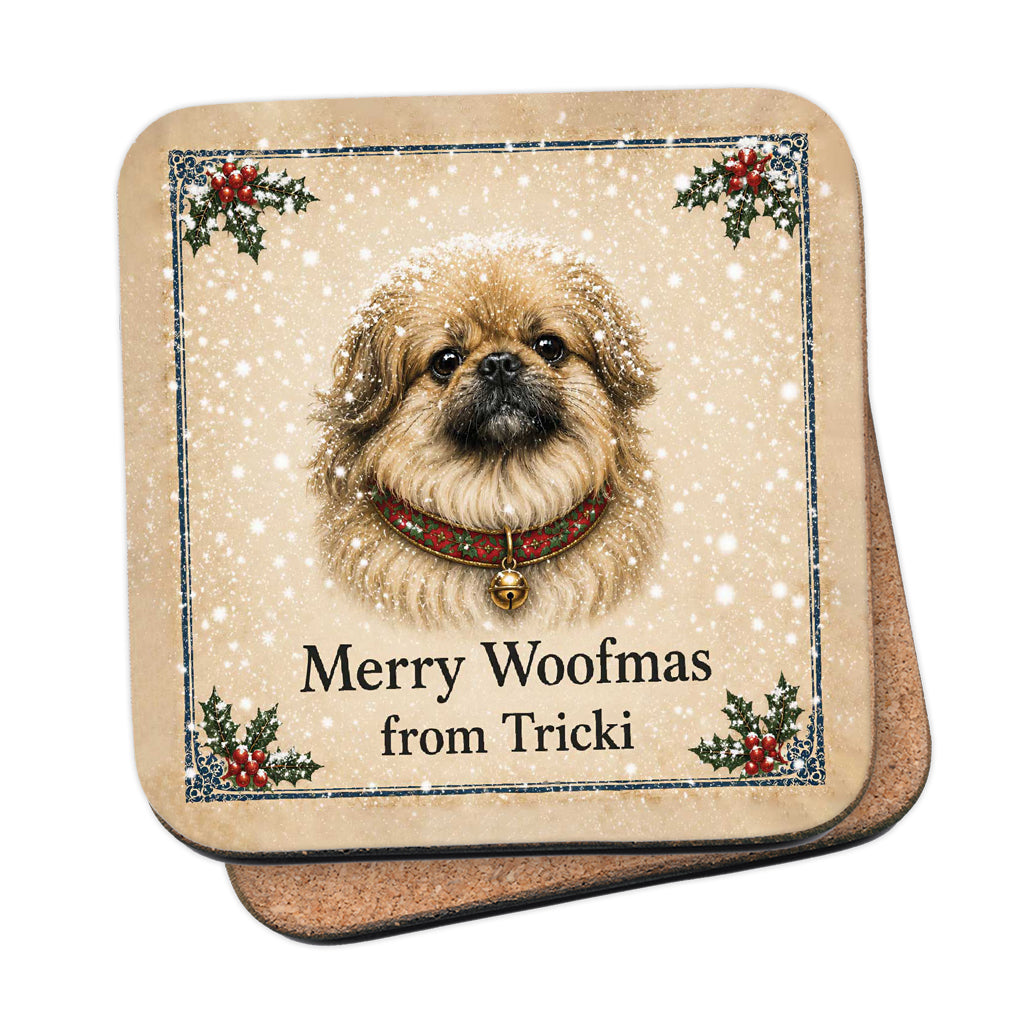 All Creatures Great and Small Merry Woofmas Coaster