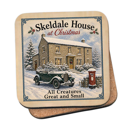 All Creatures Great and Small Skeldale House Christmas Coaster