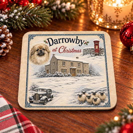 All Creatures Great and Small Darrowby Christmas Coaster