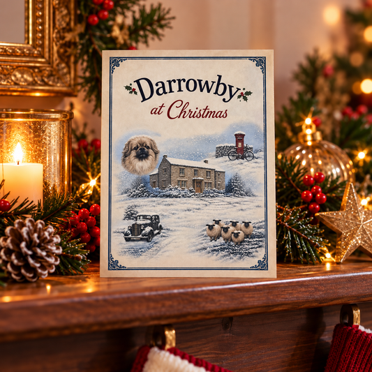 All Creatures Great and Small Darrowby Christmas Postcard