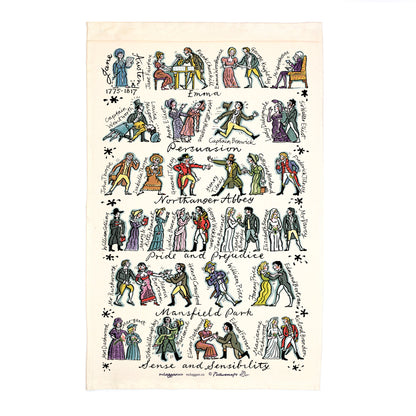 Picturemaps Jane Austen Tea Towel