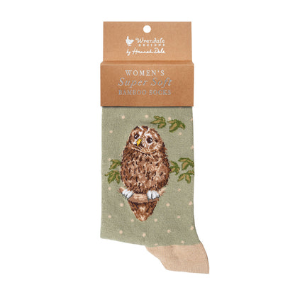 Wrendale ‘Treetops’ Owl Socks