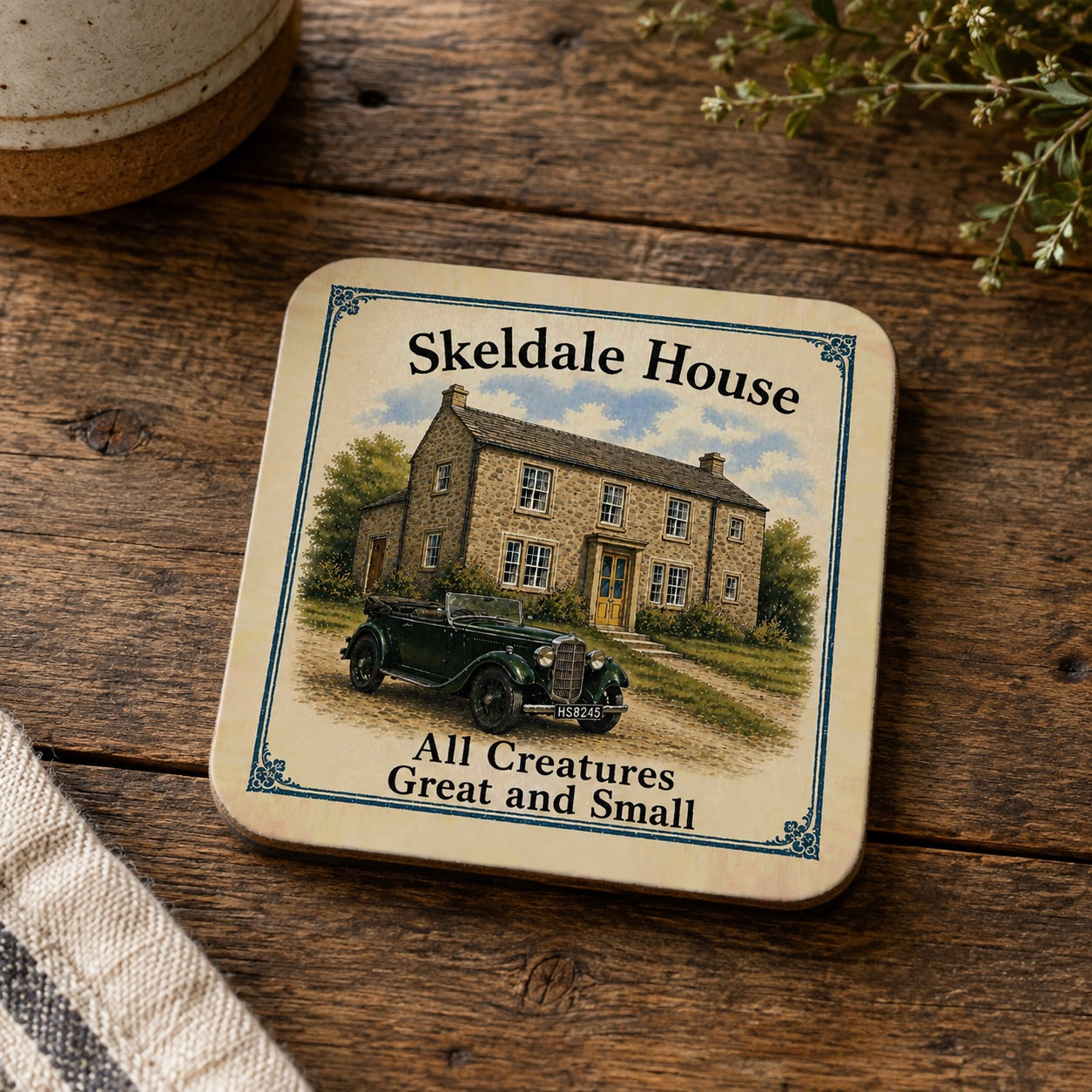 All Creatures Great and Small Skeldale House Siegfried’s Car Coaster