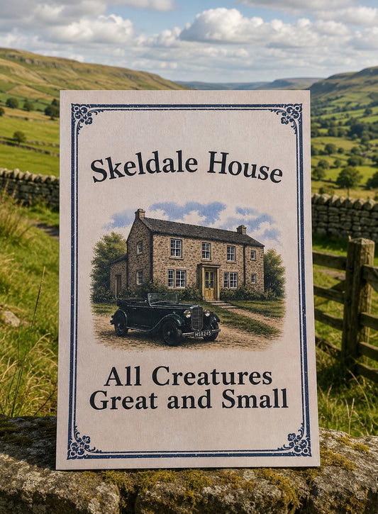 All Creatures Great and Small Skeldale House Siegfried’s Car Postcard