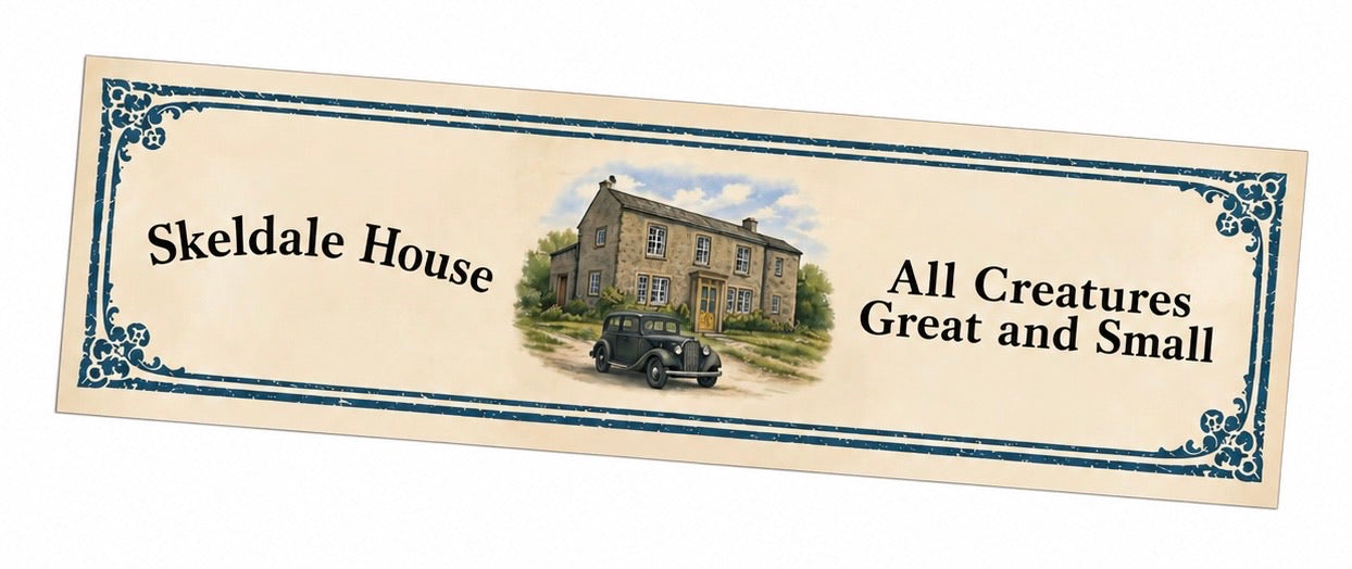 All Creatures Great and Small Skeldale House James Car Bookmark