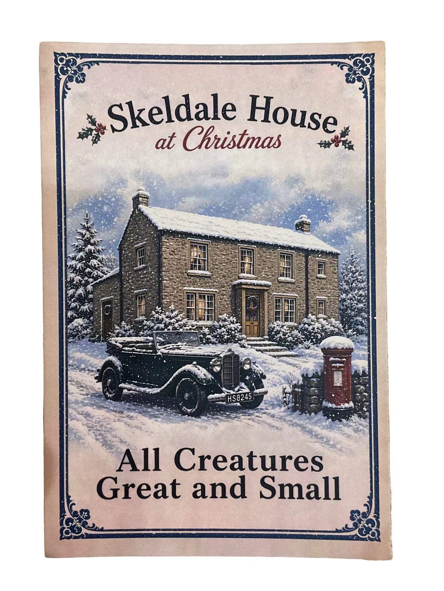 All Creatures Great and Small Skeldale Christmas Postcard