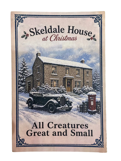 All Creatures Great and Small Skeldale Christmas Postcard