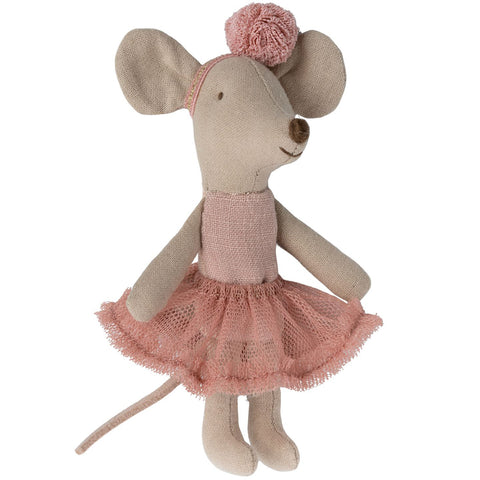 Maileg Ballerina Mouse, Little Sister - Rose