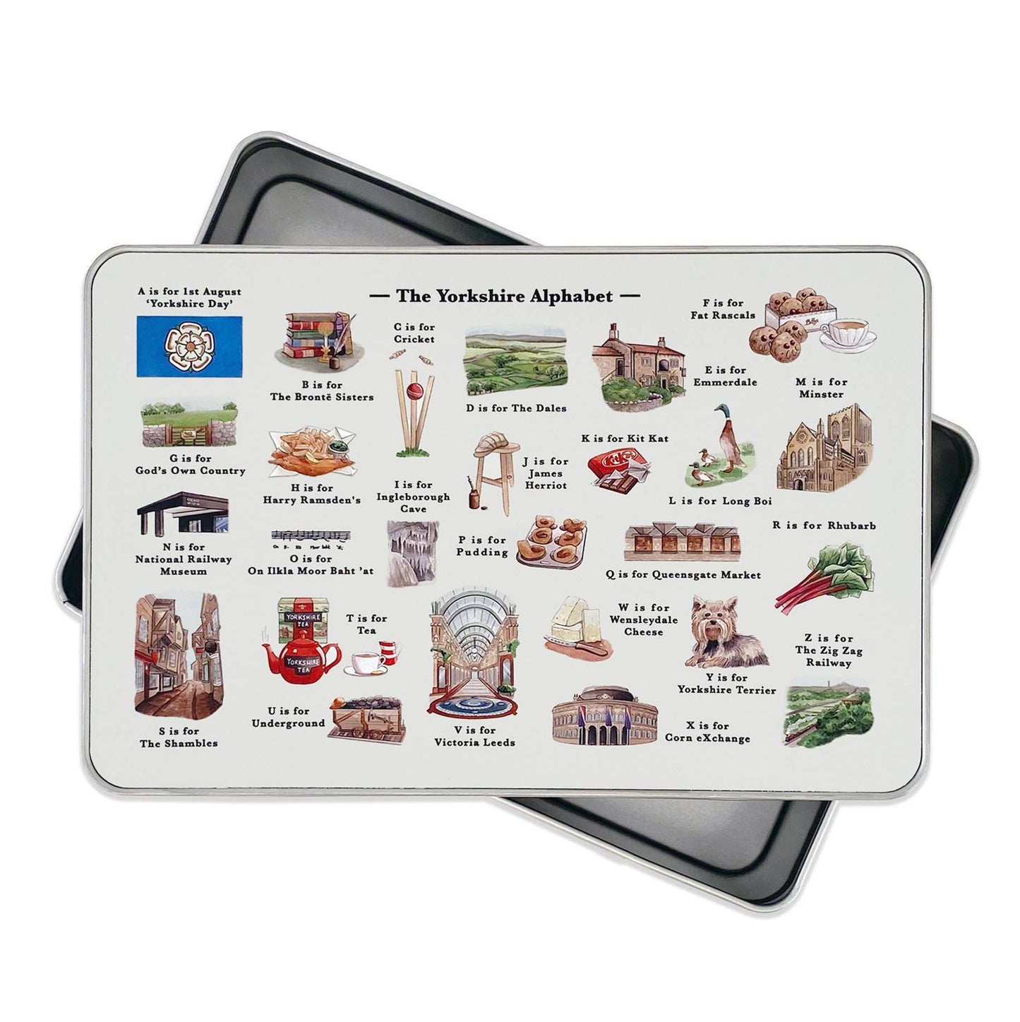 The Yorkshire Alphabet Storage Tin