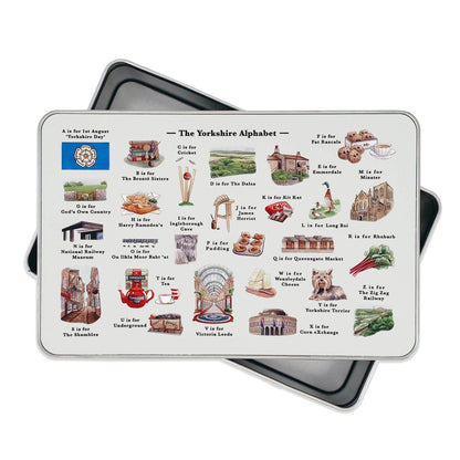 The Yorkshire Alphabet Storage Tin