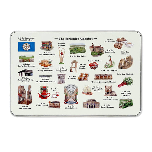 The Yorkshire Alphabet Storage Tin