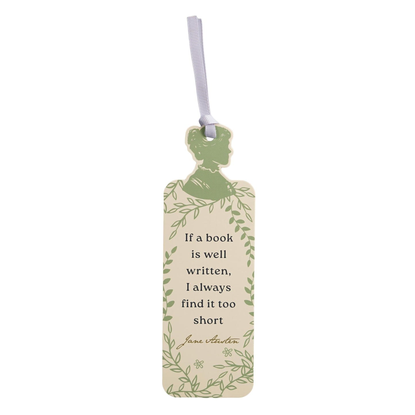 Jane Austen Silhouette Shaped Bookmark