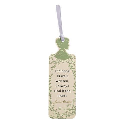 Jane Austen Silhouette Shaped Bookmark