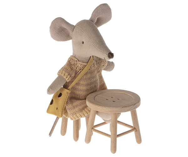 Maileg Table and Stool Set, Mouse