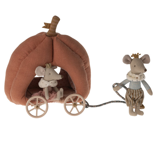 Maileg Pumpkin Carriage, Mouse