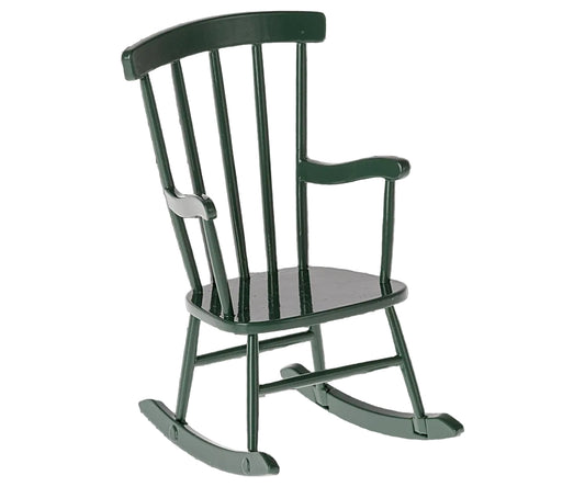 Maileg Rocking Chair, Mouse - Dark Green