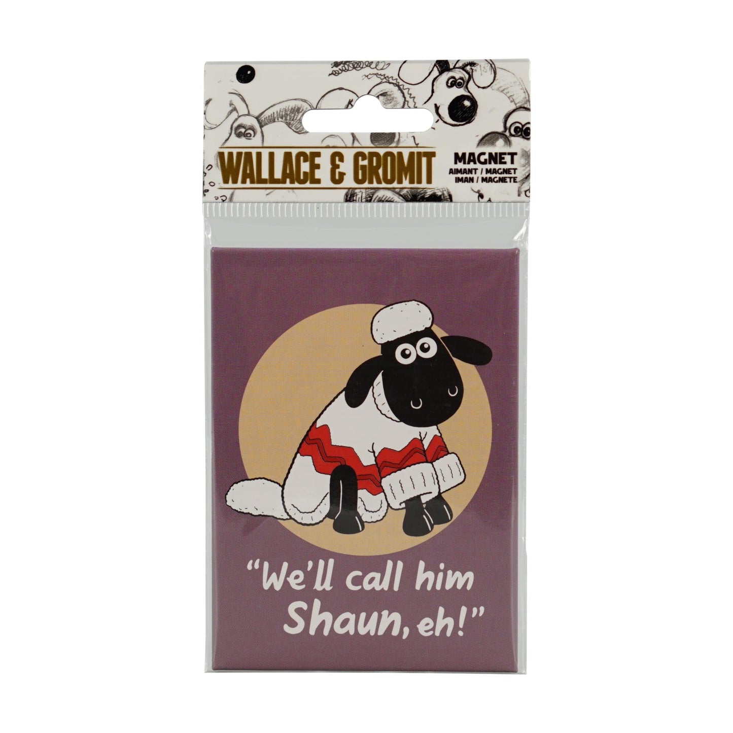 Wallace and Gromit Magnet - Shaun