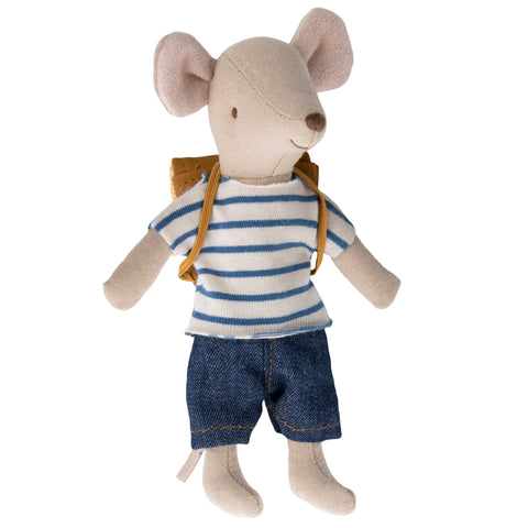 Maileg Tricycle Mouse, Big Brother With Bag